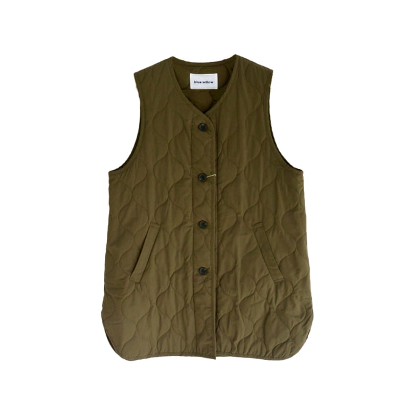 our ロング丈のキルティングベスト ロング丈のキルティングベスト – OURHOME