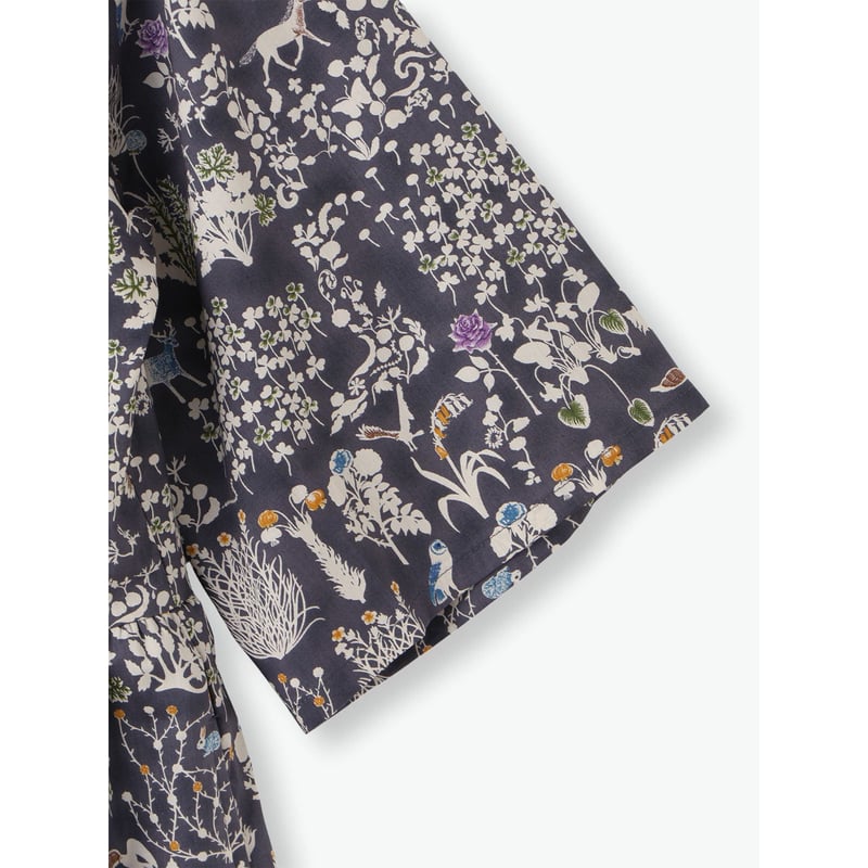sosotto(ソソット)LIBERTY PRINTチビ衿ピンタック前開きワンピース | Li