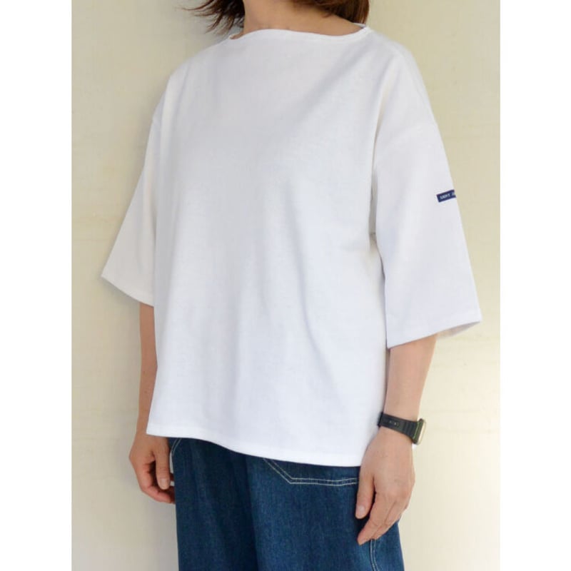 【極美品】セントジェームス ウェッソン　五分袖 夏に向けて大活躍する5分袖ドロップショルダー/SAINT JAMES