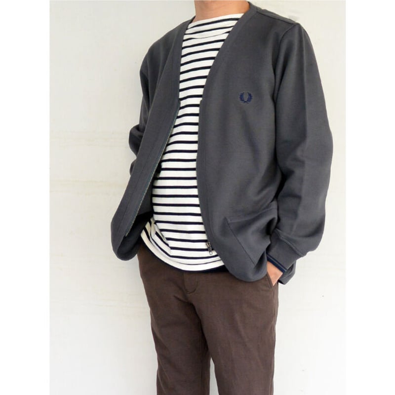 FRED PERRY ジップスルーカーディガン Zip Through V Neck Card FRED PERRY ジップスルーカーディガン Zip Through V Neck Card
