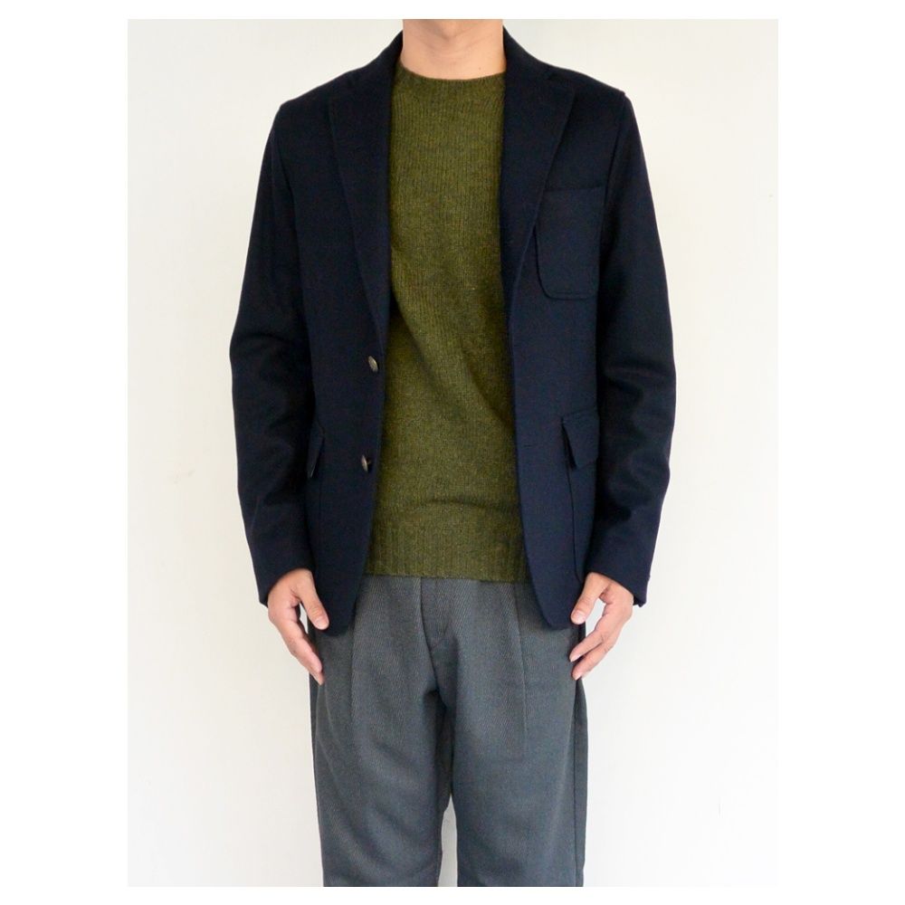 arbre(アルブル)3B Wool JACKET NAVY | Little by Little