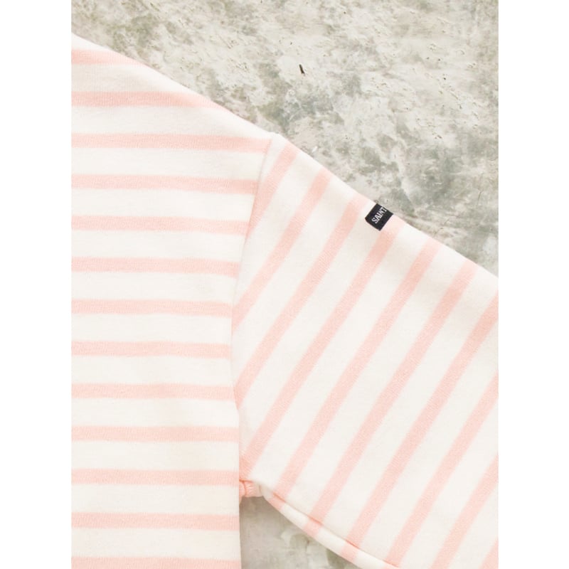 セントジェームスOUESSANT    ピンク　5部袖　ドロップショルダー　T3 SAINT JAMES [セントジェームス 正規販売店] TEE LOOSE SOLID