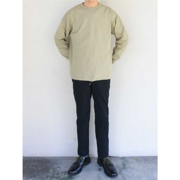 Jackman ジャックマン Grace Himo LS T-Shirt Shadow Kha