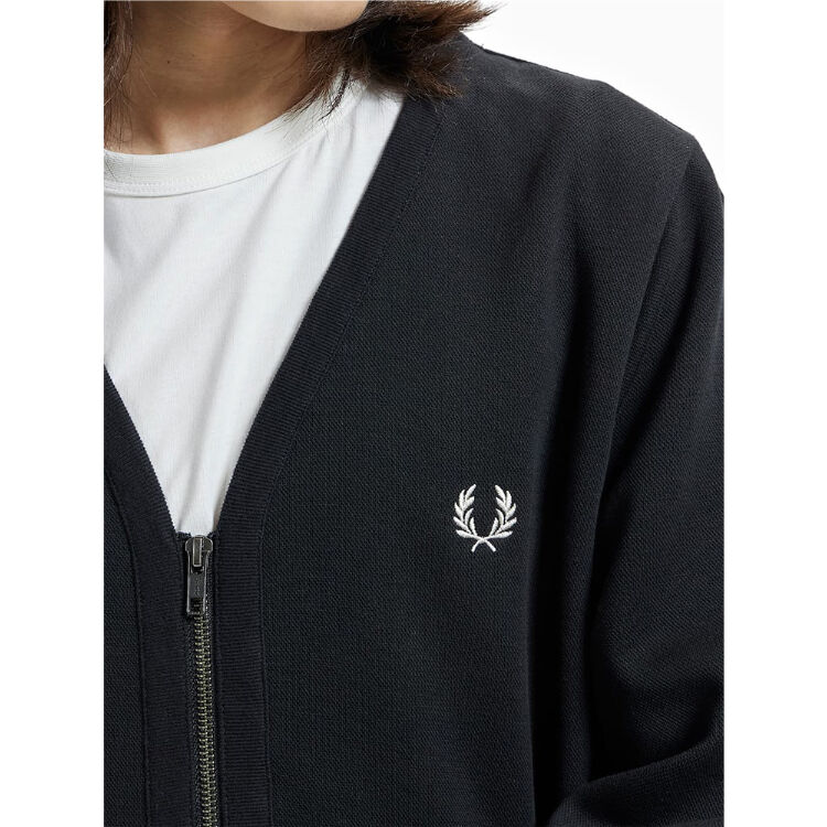 FRED PERRY ジップスルーカーディガン Zip Through V Neck Card FRED PERRY ジップスルーカーディガン Zip Through V Neck Card