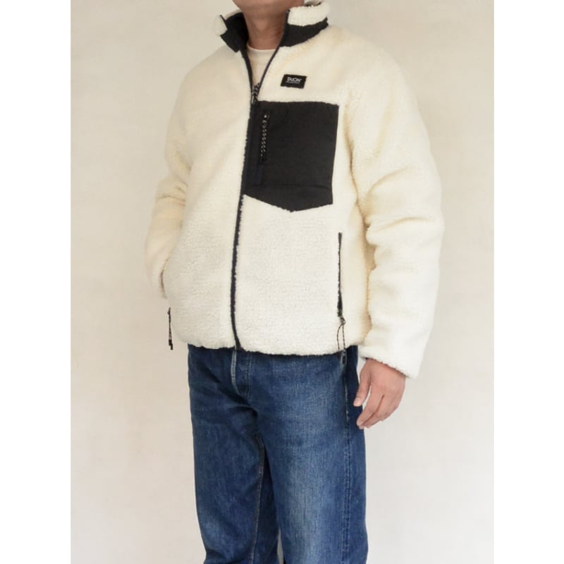 UNISEX】TAION マウンテン リバーシブル ダウン×ボア ジャケットNAVY