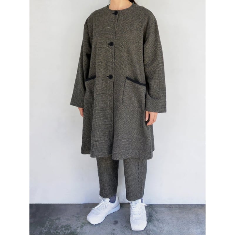 blue willow コットンリネン太番手オックス起毛コート BEIGE | Little 