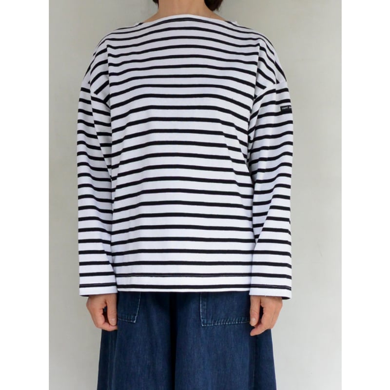 新品　セントジェームス　長袖　ドロップショルダー T4 GRIS CL/NOIR 新品 セントジェームス 長袖 ドロップショルダー T4 GRIS CL