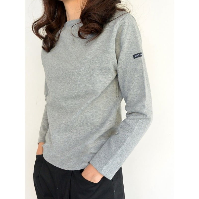 トップス SAINT JAMES OUESSANT SOLID GRIS CLAIR SAINT JAMES『OUESSANT』(GRIS CLAIR) – Reggieshop