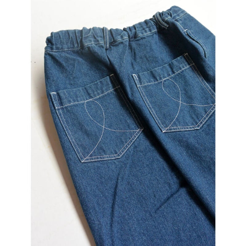 YANUK イージーデニムパンツ BEAMS別注 インディゴ / XL YANUK イージーデニムパンツ BEAMS別注 インディゴ / XL