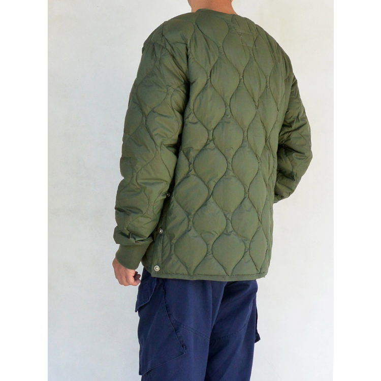 UNISEX】TAION ミリタリー クルーネック ダウンジャケット-ソフト