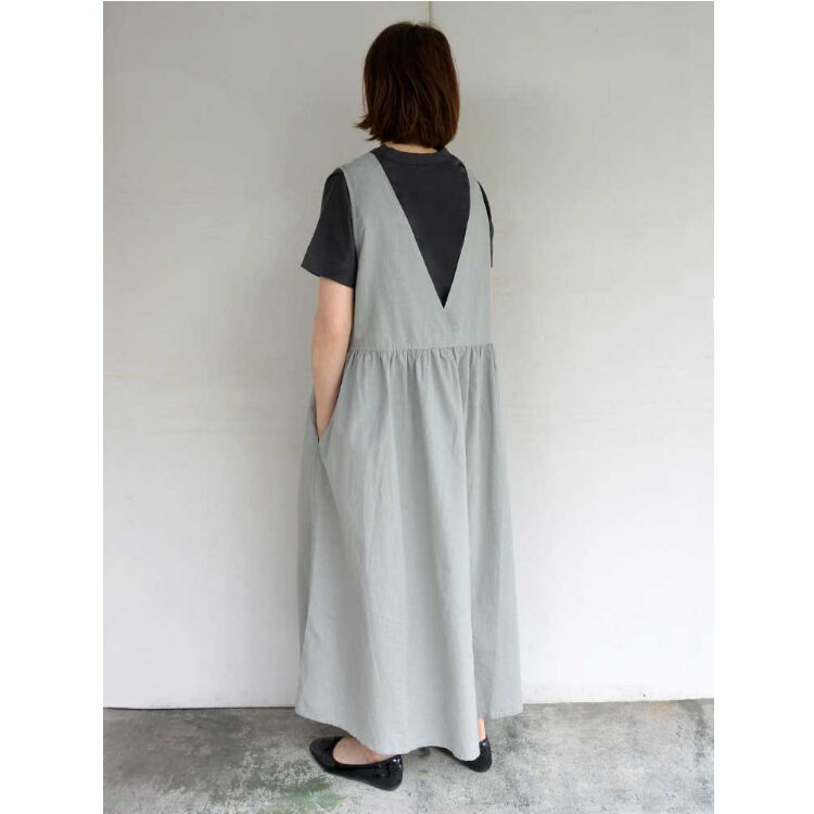 ヘブンリー　heavenly 前後 2wey リネンジャンパースカート 再入荷なしです】HEAVENLY(ヘブンリー) コットンリネン2WAY