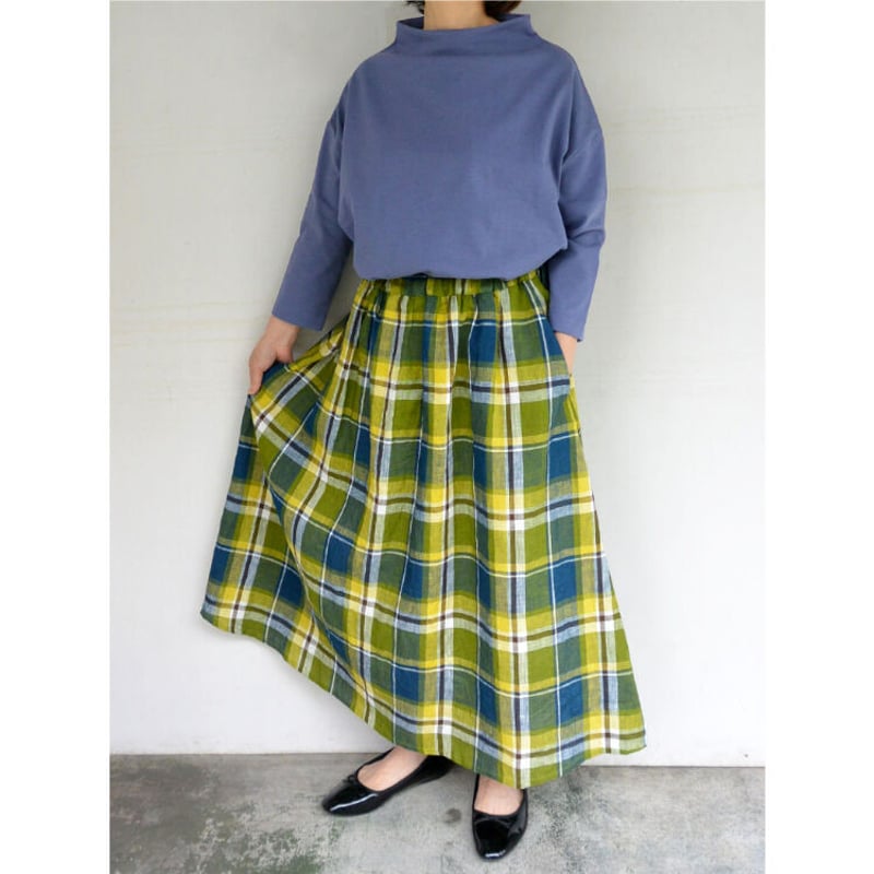 blue willows 未使用品　リネンチェックスカート 楽天市場】【SALE 30%OFF】[01ESP13052]blue willow(ブルー