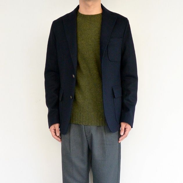 arbre(アルブル)3B Wool JACKET NAVY | Little by Little