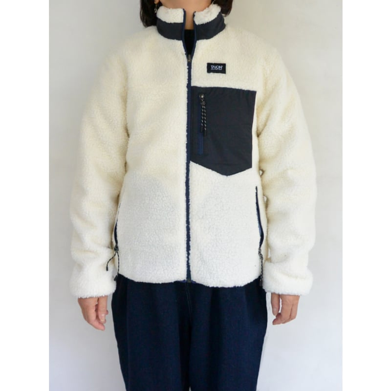 TAION タイオン　リバーシブルダウンジャケット ボアブルゾン　ネイビー　M TAION（タイオン） ダウンジャケット メンズ レディース マウンテン