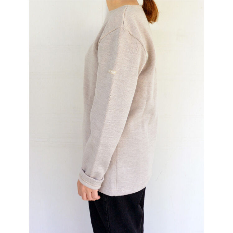 SAINT JAMES - セントジェームス ダブルフェイス ニット カットソー T3 S-M ベージュ SAINTJAMES セントジェームス ダブルフェイスセーター NATUREL