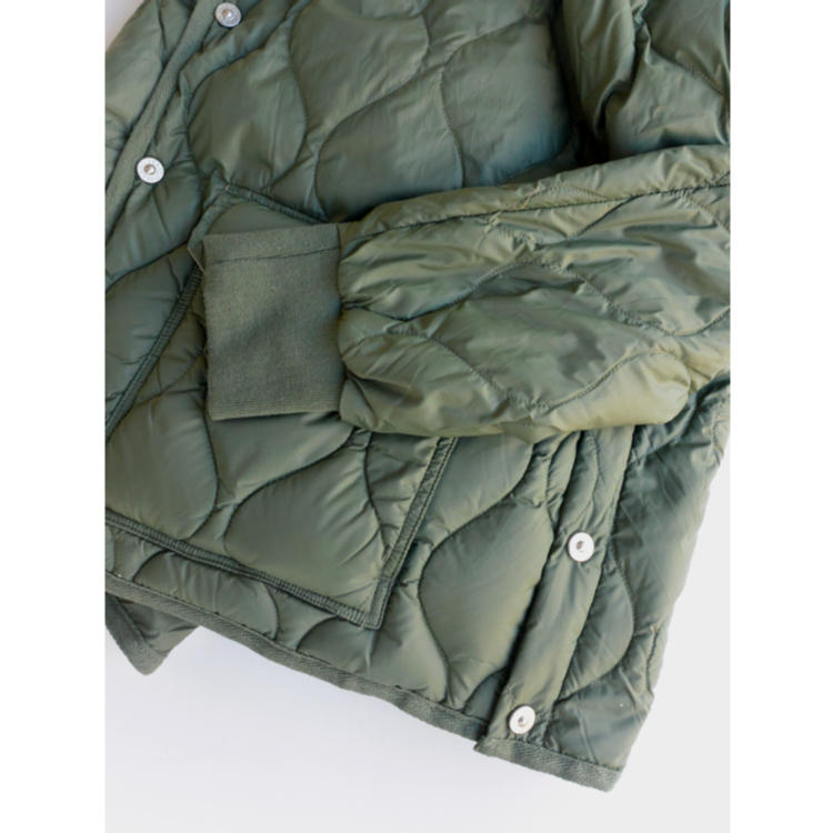 UNISEX】TAION ミリタリー クルーネック ダウンジャケット-ソフト