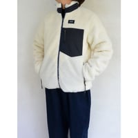 TAION シティ フードダウンジャケットショート OFF WH | Little by Li