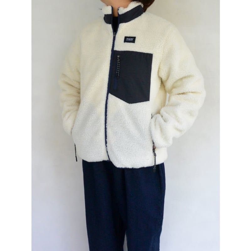 UNISEX】TAION マウンテン リバーシブル ダウン×ボア ジャケットNAVY