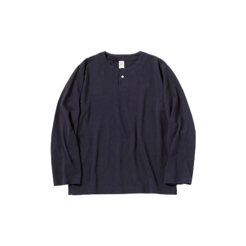 期間限定】Jackman ジャックマン Henley neck LS T-shirt Dar