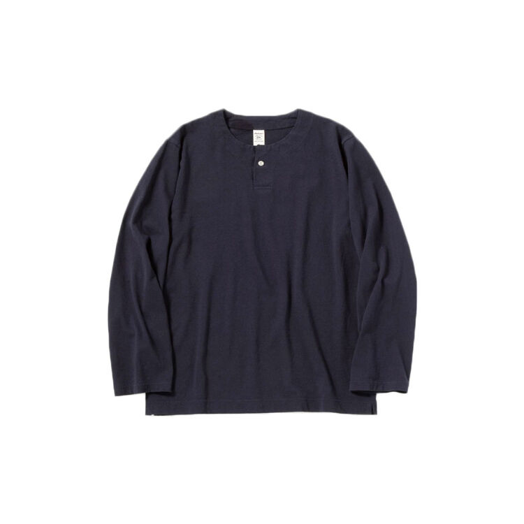 期間限定】Jackman ジャックマン Henley neck LS T-shirt Dar