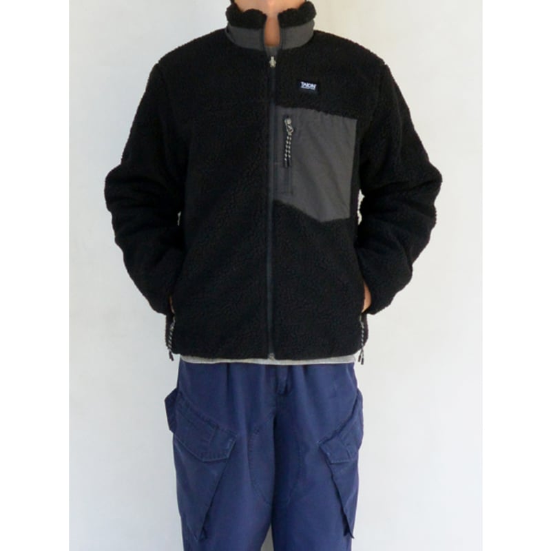 UNISEX】TAION マウンテン リバーシブル ダウン×ボア ジャケット BK