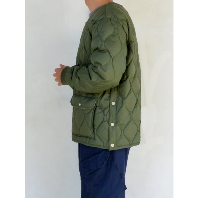 UNISEX】TAION ミリタリー クルーネック ダウンジャケット-ソフト