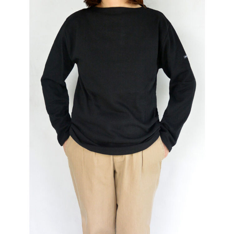 SAINT JAMES セントジェームス ウェッソン T3 NOIR ブラック モックネックタイプ［黒］：セントジェームス