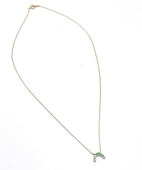 rainbow necklaces エメラルド