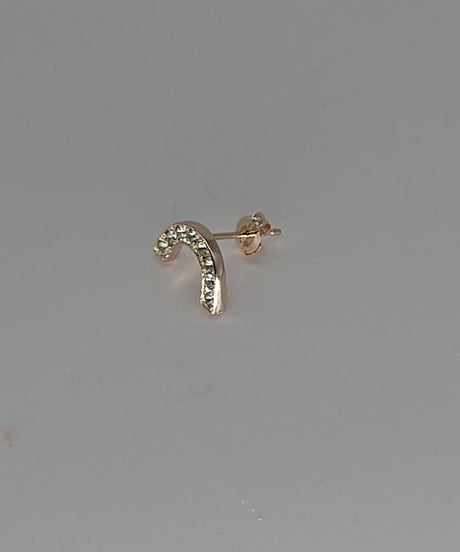 Rainbow pierced earrings-diamonds-