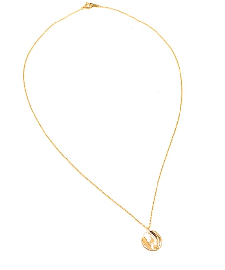 crescent moon necklace K10
