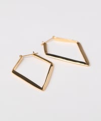 diamond shape hoops earrings