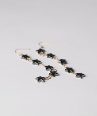 STAR earrings-k10/ヘマタイティン-