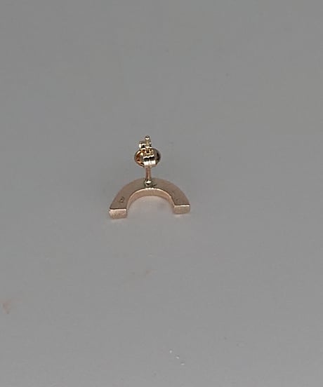 Rainbow pierced earrings-aquamarine-