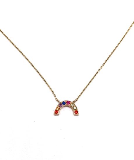 rainbow necklace マルチカラーサファイア