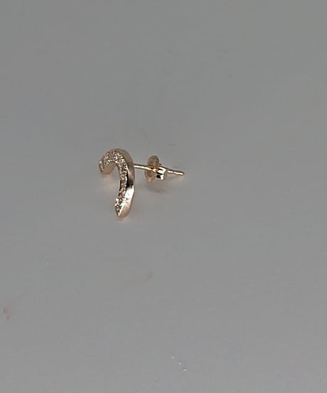 Rainbow pierced earrings-diamonds-