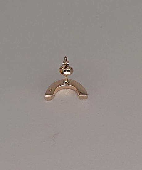Rainbow pierced earrings-emelard-