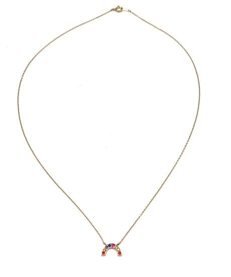 rainbow necklace マルチカラーサファイア