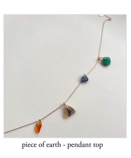 piece of earth pendant top-モンタナアゲート-
