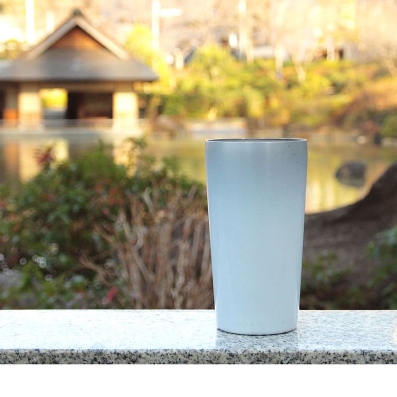 【ゴマ】POLASK 純チタンボトル 500ml グラデーション グラーデーションカラータンブラー（極幸銀） | ALEXYANG-TOKYO