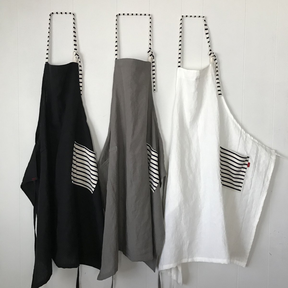 カラフルリネンの大人エプロン 7色 | K.K.P