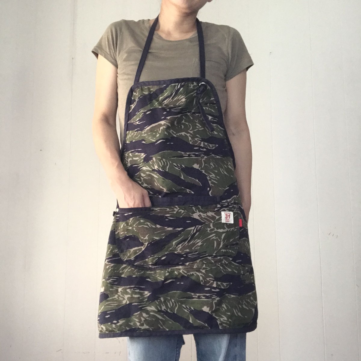 NATAL DESIGN 迷彩柄エプロン E/C 生地 迷彩エプロン（半永久撥水生地使用） 日本製