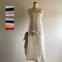 リネンシンプルエプロン　10色