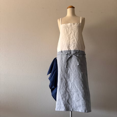 リネン２トーンエプロン　色々