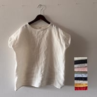 リネンの楽ちんTシャツ　10色