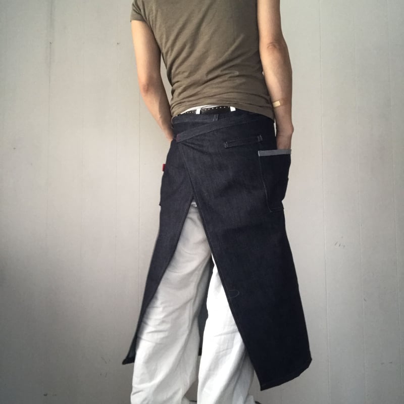 ふんわりポケットのサロンエプロン ロング | K.K.P