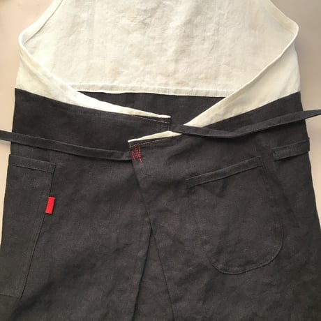 リネン２トーンエプロン　色々