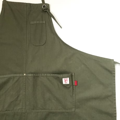 コットンヘンリボーンエプロン