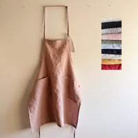 リネンのコンパクトエプロン　10色