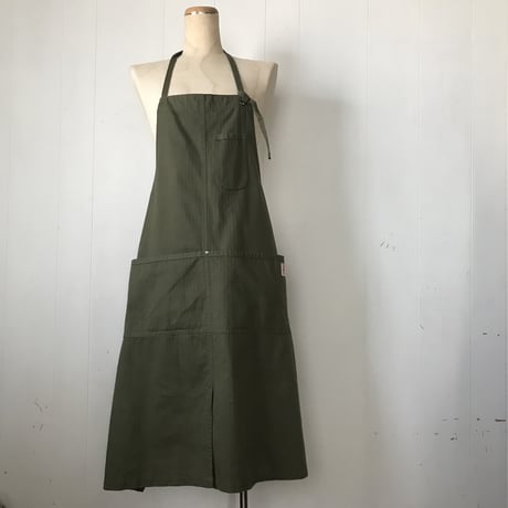 コットンヘンリボーンエプロン