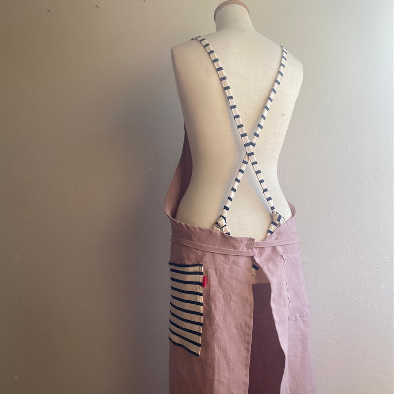 カラフルリネンの大人エプロン 7色 | K.K.P